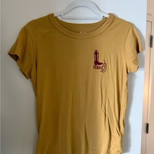 Madewell Mustard Yellow Short Sleeve Tee